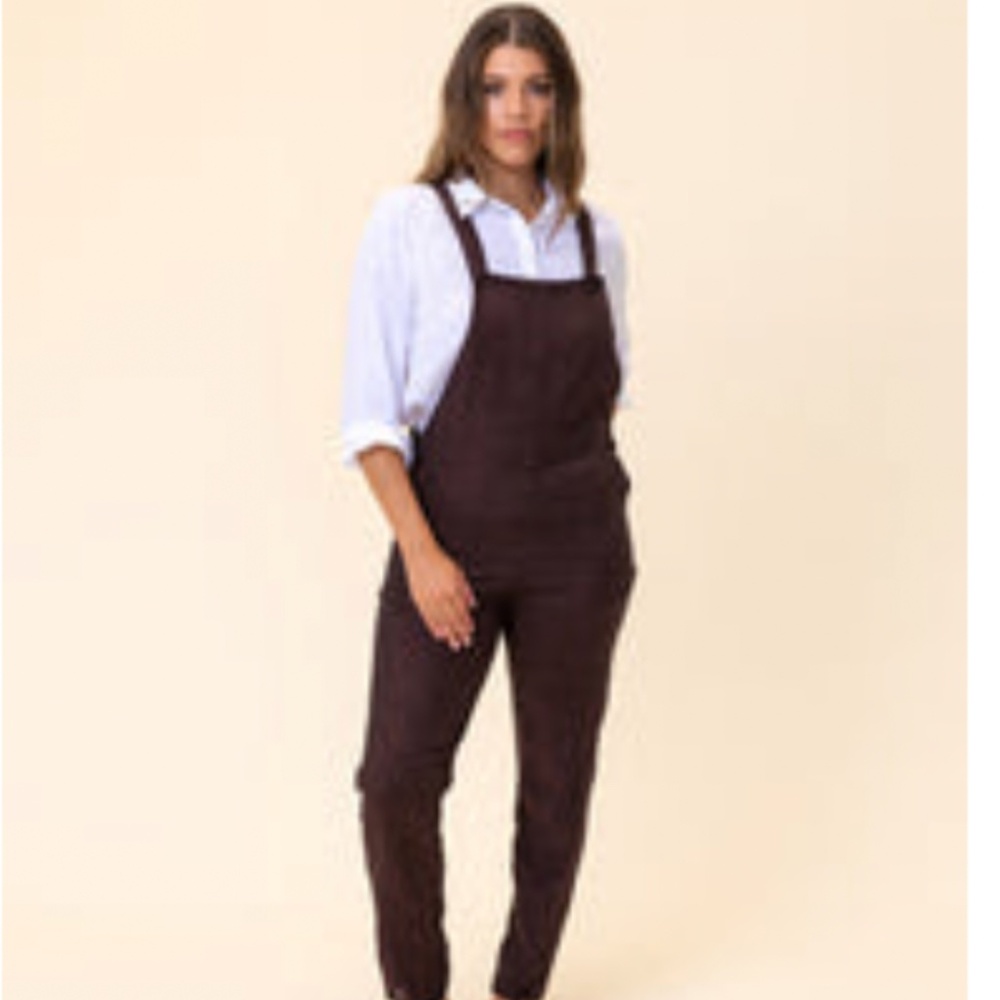 Linen Overalls No.10 in Espresso - 2X NWT Pyne & Smith